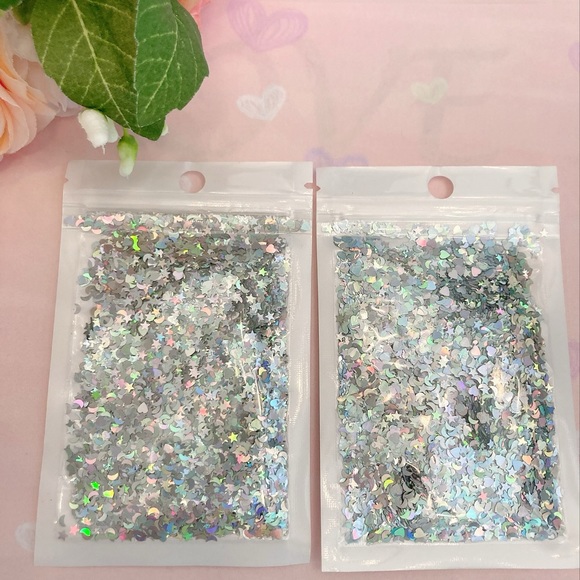 9 packs of glitter stars sprinkles. DIY - Picture 3 of 6